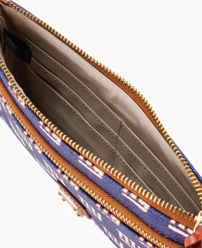 Dooney and Bourke Wallets NFL NY Giants Double Zip Wristlet New York Giants 8211 WomenMen Dooney and Bourke Wallets NFL NY Giants Double Zip Wristlet New York Giants 8211 WomenMen