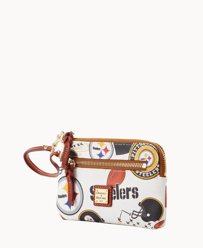 Dooney and Bourke Wallets NFL Steelers Zip Around Wristlet Steelers 8211 WomenMen Dooney and Bourke Wallets NFL Steelers Zip Around Wristlet Steelers 8211 WomenMen