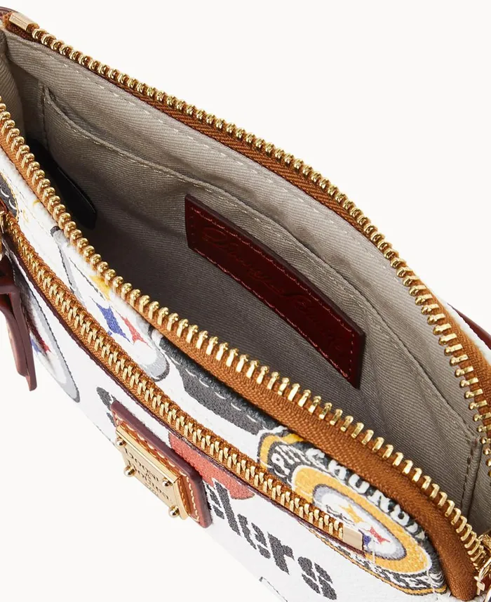 Dooney and Bourke Wallets NFL Steelers Zip Around Wristlet Steelers 8211 WomenMen Dooney and Bourke Wallets NFL Steelers Zip Around Wristlet Steelers 8211 WomenMen