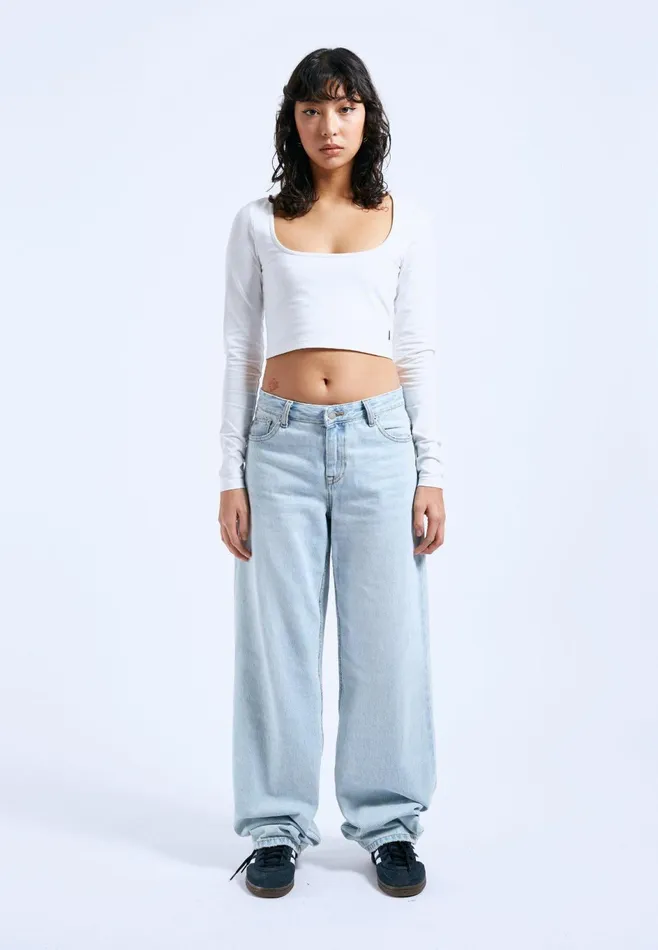 Dr Denim Longsleeves Women Jane Top 8211 Off White Off White