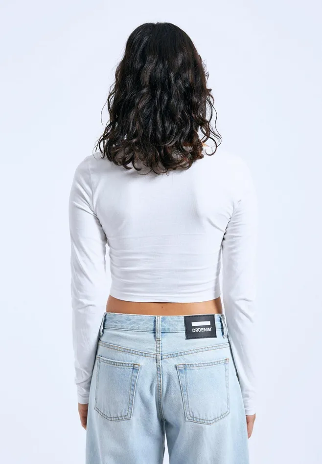 Dr Denim Longsleeves Women Jane Top 8211 Off White Off White