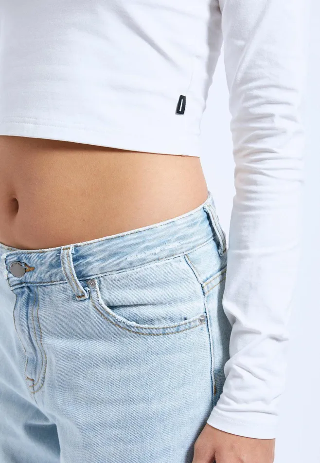 Dr Denim Longsleeves Women Jane Top 8211 Off White Off White