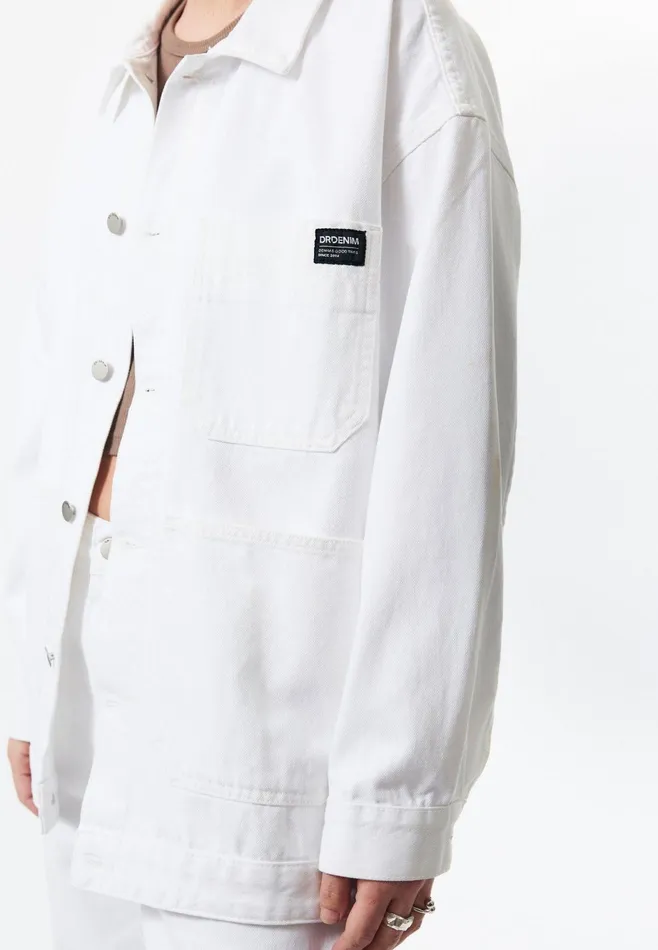 Dr Denim Outerwear Women Ina Worker Jacket 8211 White White