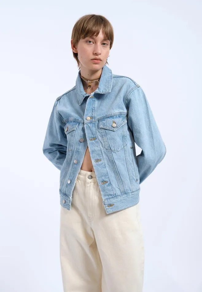 Dr Denim Outerwear Women Joey Trucker Jacket 8211 Stream Light Retro Stream Light Retro
