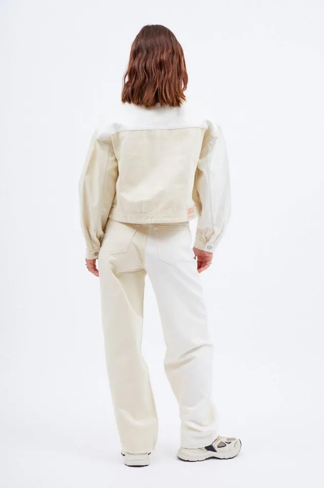 Dr Denim Outerwear Women Tilly Denim Jacket 8211 Two Tone White Two Tone White
