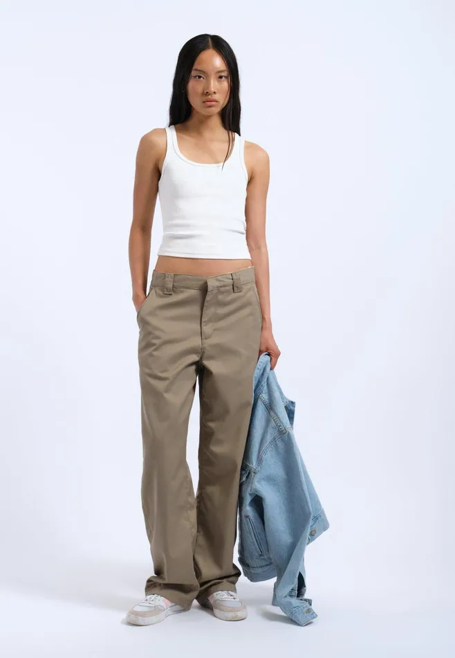 Dr Denim Pants Women Hill Pants 8211 Khaki Khaki