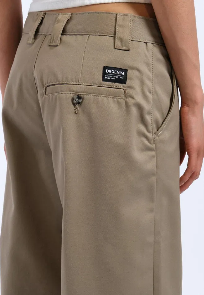 Dr Denim Pants Women Hill Pants 8211 Khaki Khaki