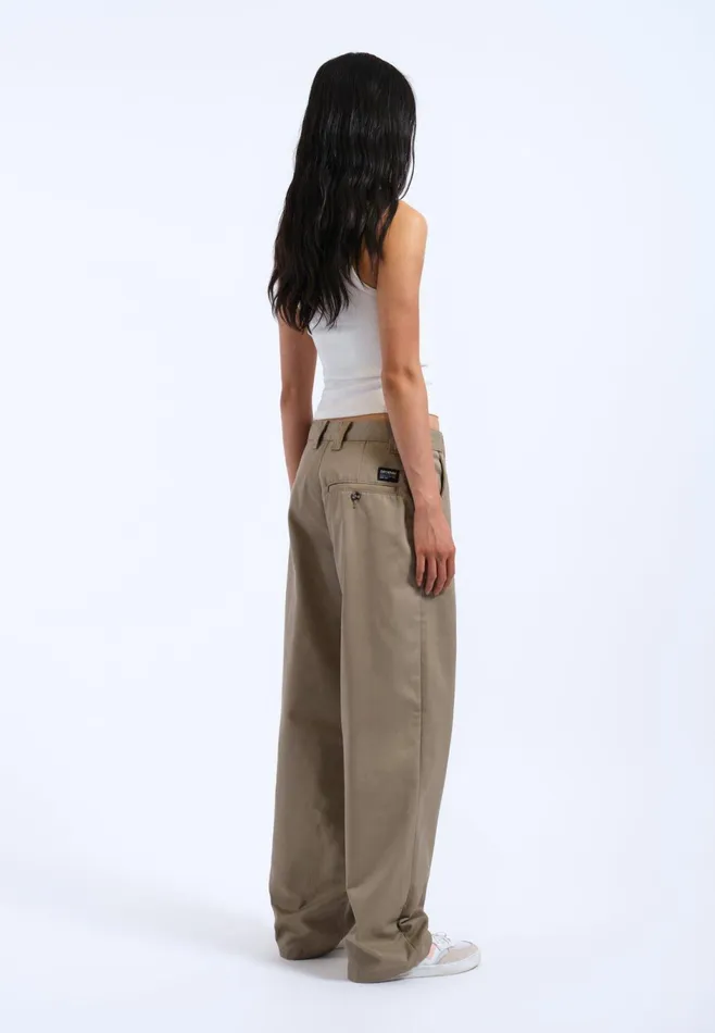 Dr Denim Pants Women Hill Pants 8211 Khaki Khaki