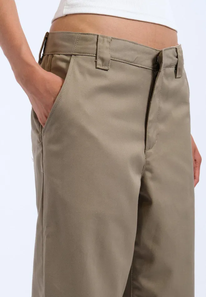 Dr Denim Pants Women Hill Pants 8211 Khaki Khaki