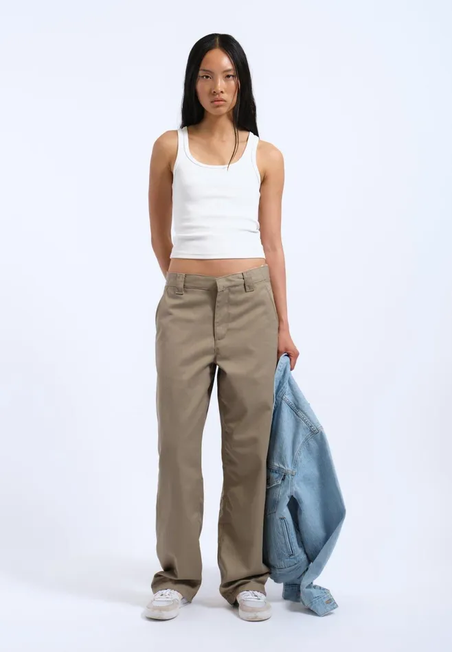 Dr Denim Pants Women Hill Pants 8211 Khaki Khaki