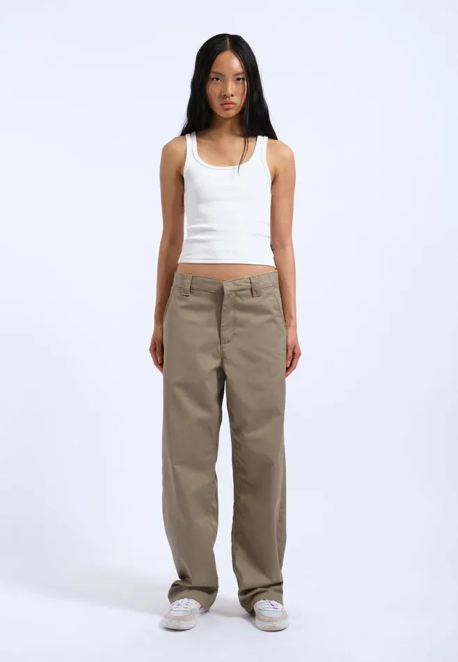 Dr Denim Pants Women Hill Pants 8211 Khaki Khaki