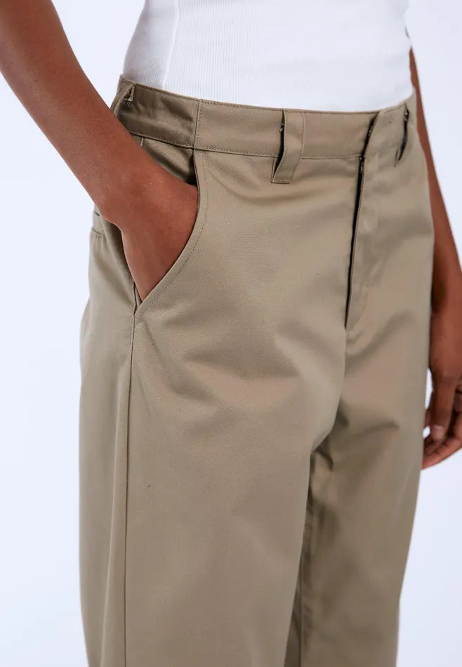 Dr Denim Pants Women Hill Pants 8211 Khaki Khaki