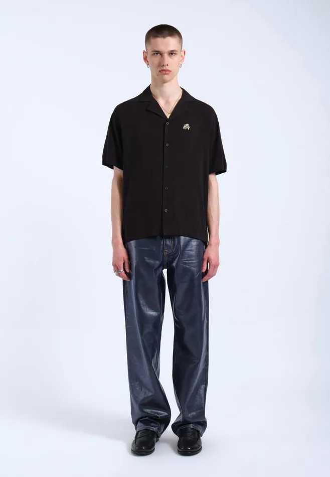 Dr Denim Shirts Women Madi Shirt 8211 Black YLW Embroidery Black Ylw Embroidery