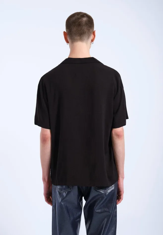 Dr Denim Shirts Women Madi Shirt 8211 Black YLW Embroidery Black Ylw Embroidery