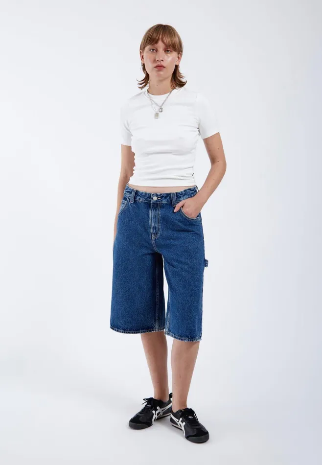 Dr Denim Shorts Women Bree Worker Shorts 8211 Stream Mid Retro Stream Mid Retro