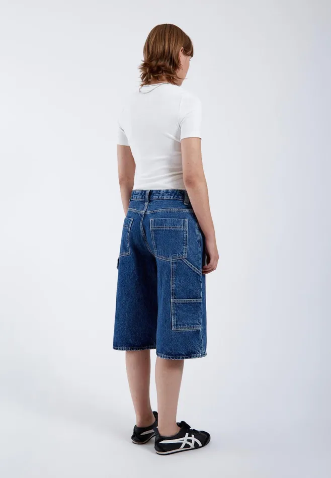 Dr Denim Shorts Women Bree Worker Shorts 8211 Stream Mid Retro Stream Mid Retro