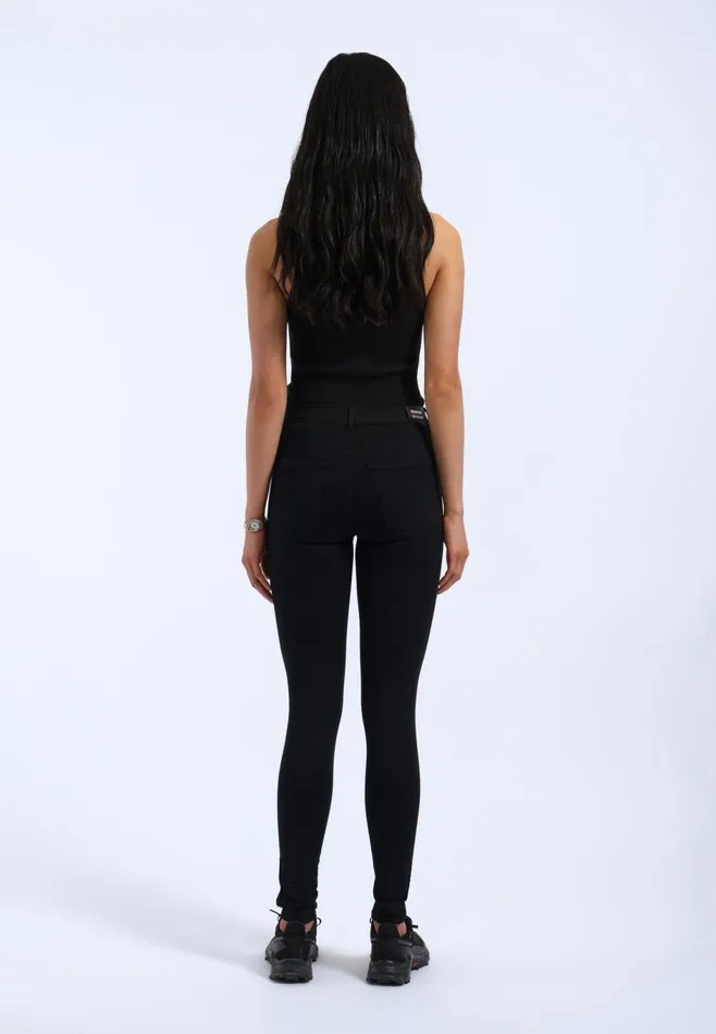 Dr Denim Super Skinny Women Lexy 8211 Black Ripped Knees Black Ripped Knees