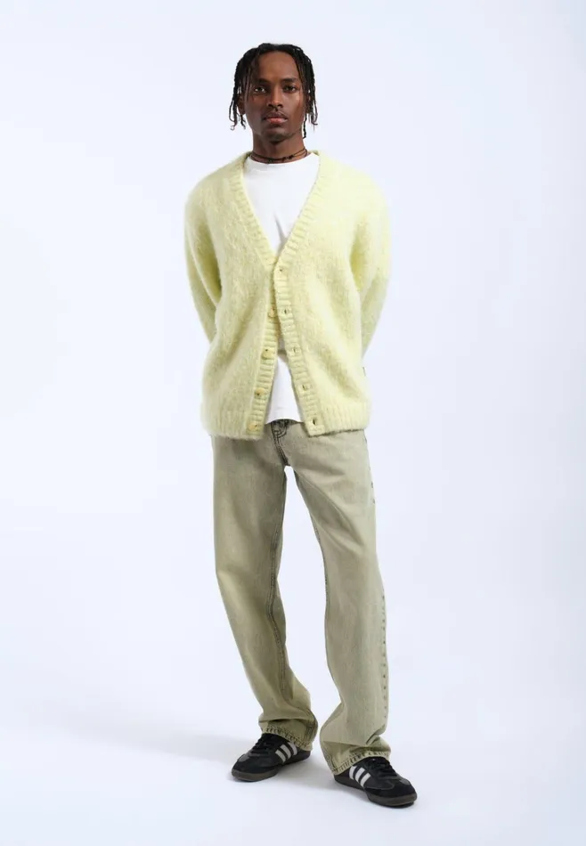 Dr Denim Sweatshirts and Hoodies Women Tom Cardigan 8211 Brushed Light Yellow Brushed Light Yellow