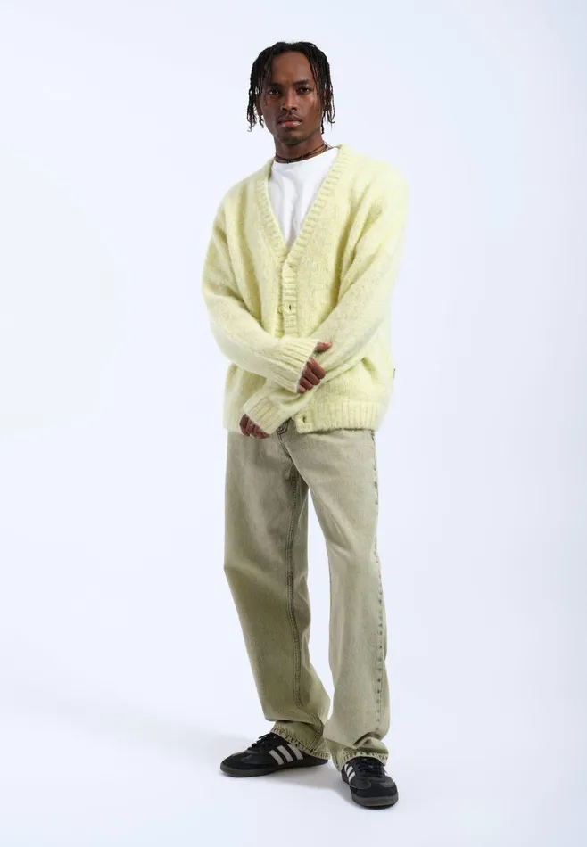 Dr Denim Sweatshirts and Hoodies Women Tom Cardigan 8211 Brushed Light Yellow Brushed Light Yellow