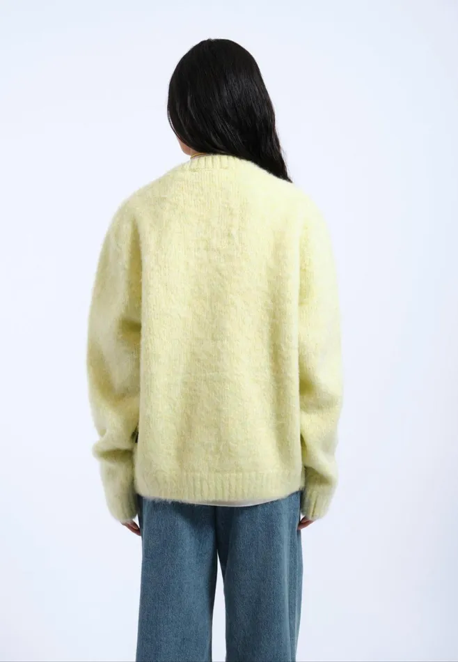 Dr Denim Sweatshirts and Hoodies Women Tom Cardigan 8211 Brushed Light Yellow Brushed Light Yellow
