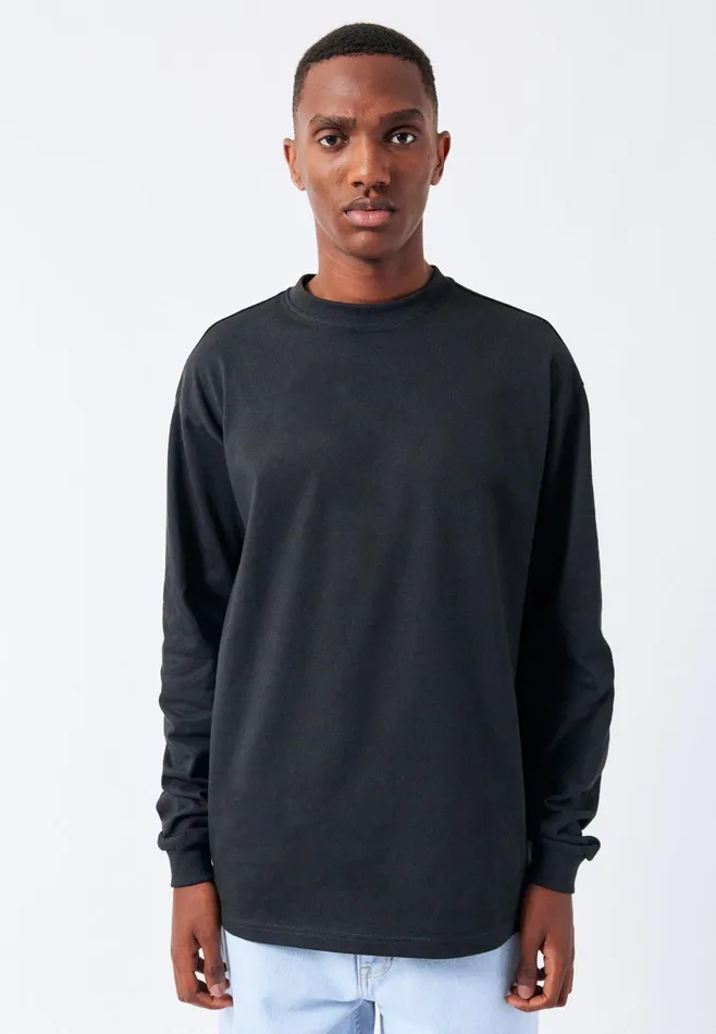 Dr Denim Tees and Longsleeves Men Reno Long Sleeve 8211 Black Black