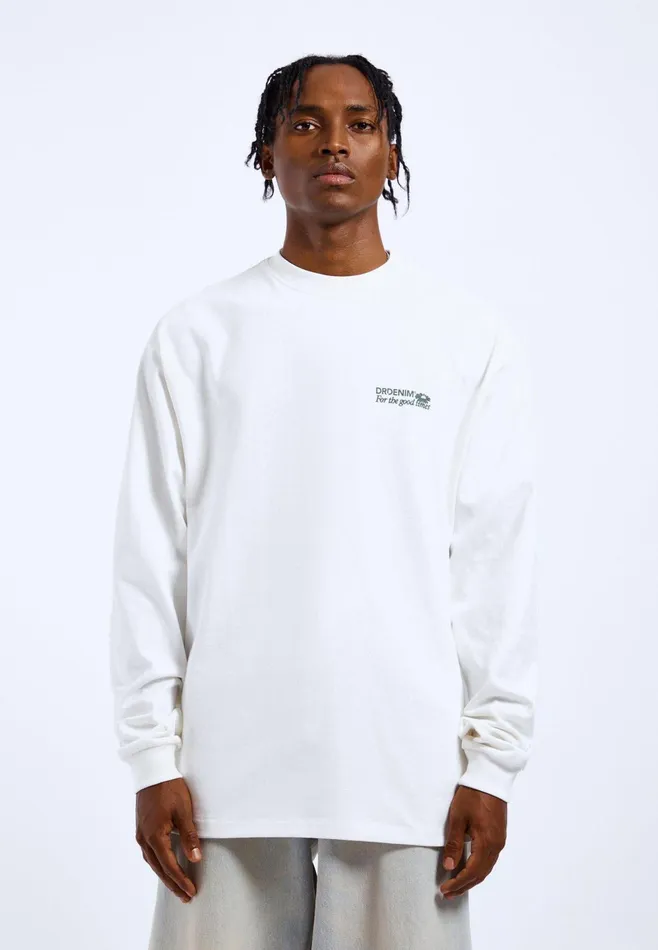 Dr Denim Tees and Longsleeves Men Reno Long Sleeve 8211 Off White DD Daisy Off White Dd Daisy