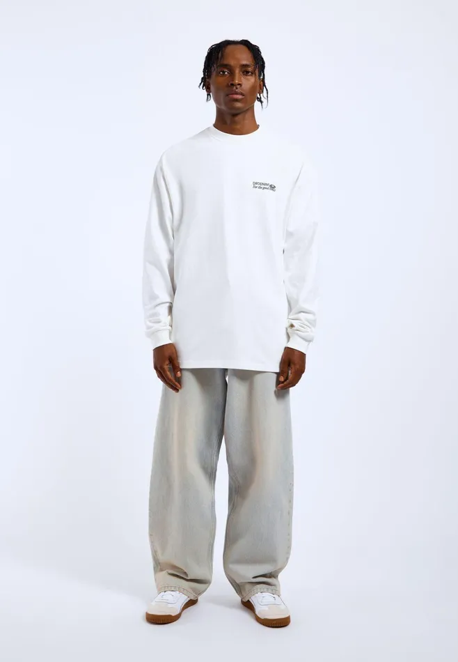 Dr Denim Tees and Longsleeves Men Reno Long Sleeve 8211 Off White DD Daisy Off White Dd Daisy
