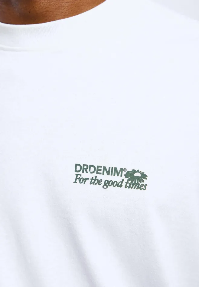 Dr Denim Tees and Longsleeves Men Reno Long Sleeve 8211 Off White DD Daisy Off White Dd Daisy