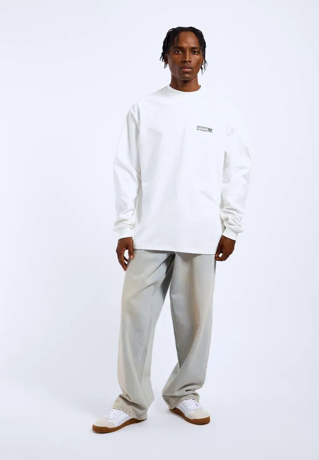 Dr Denim Tees and Longsleeves Men Reno Long Sleeve 8211 Off White DD Daisy Off White Dd Daisy