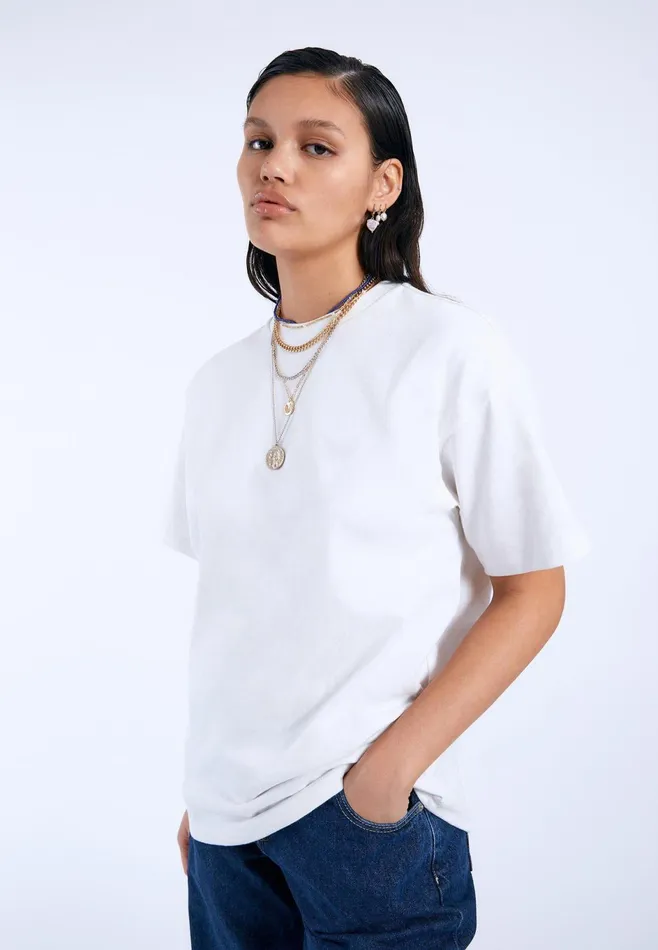 Dr Denim Tees and Longsleeves Men Trooper Tee 8211 White White