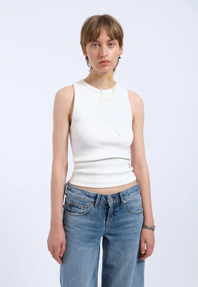 Dr Denim Tees and Tanks Women Etta Top 8211 Off White Off White