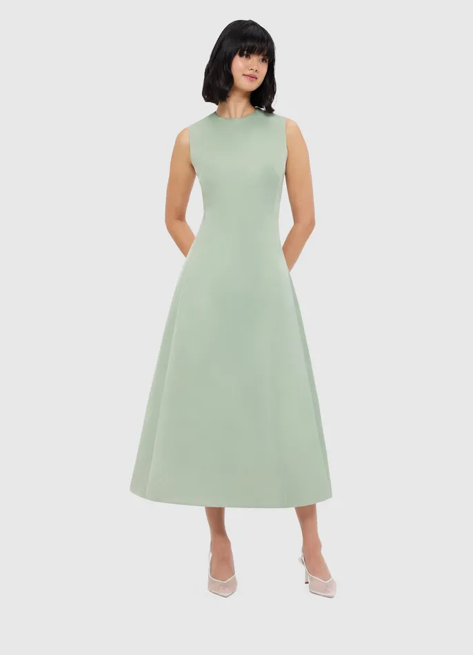 Dresses and Jumpsuits LEO LIN Women Cleo Sleeveless Midi Dress 8211 Sage