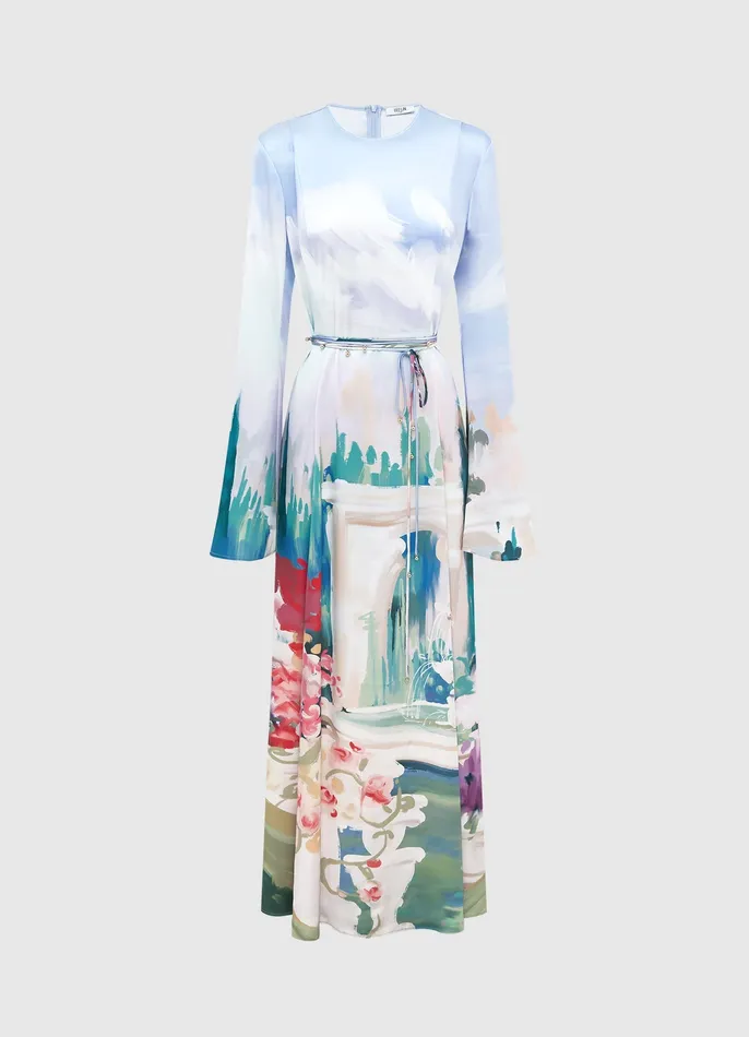 Dresses and Jumpsuits LEO LIN Women Francesca Maxi Dress 8211 Jardin Print