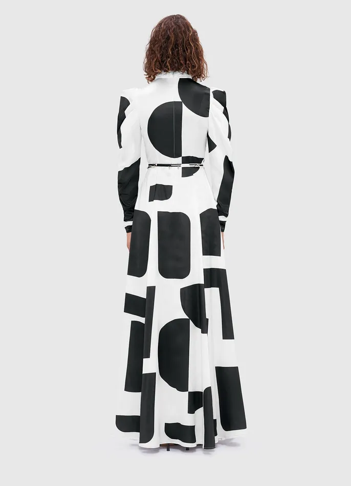 Dresses and Jumpsuits LEO LIN Women Kaleida High Neck Maxi Dress 8211 Geo Print