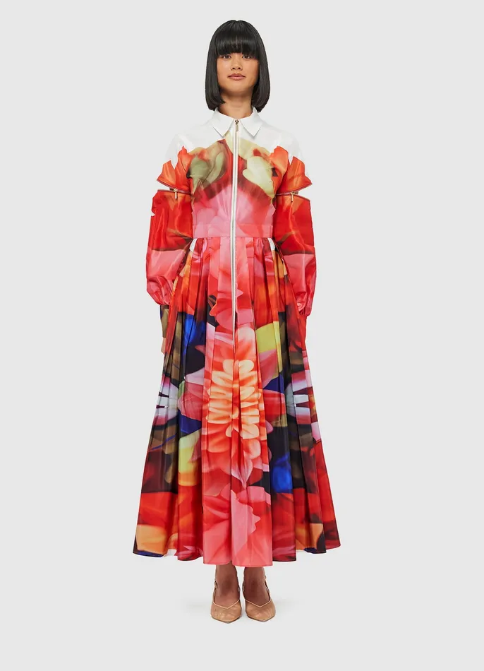 Dresses and Jumpsuits LEO LIN Women Tessa Midi Dress 8211 Kaleidoscope Print