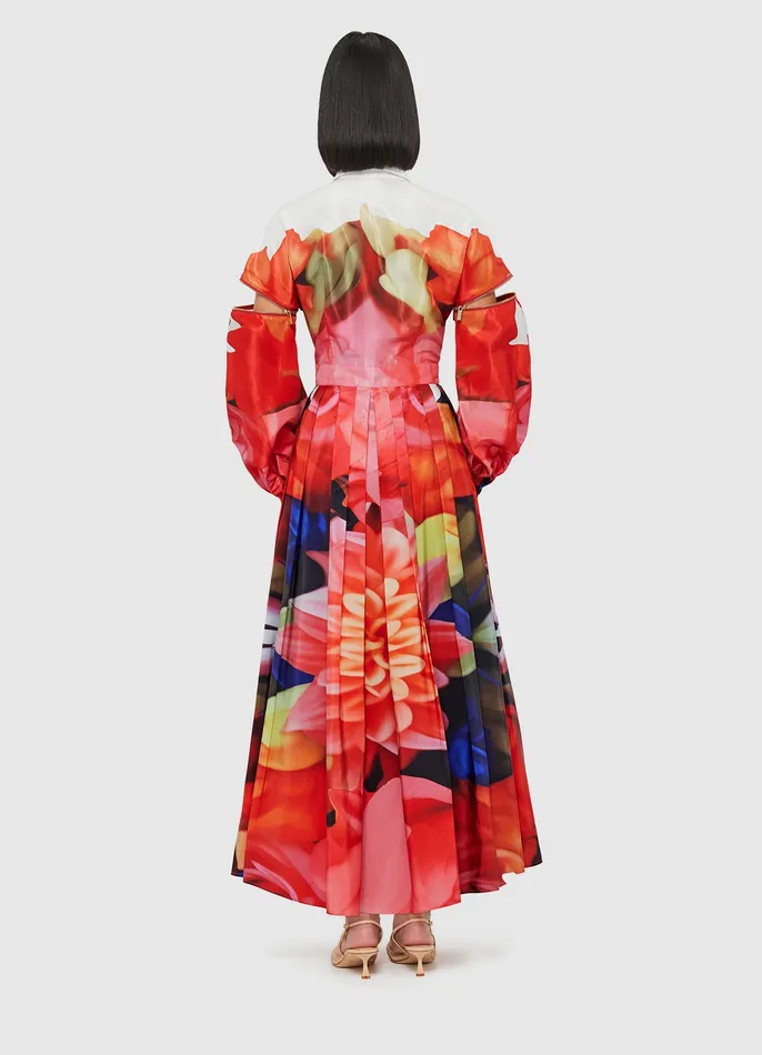 Dresses and Jumpsuits LEO LIN Women Tessa Midi Dress 8211 Kaleidoscope Print