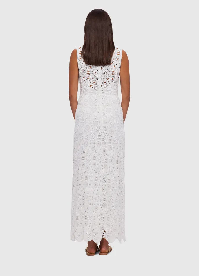 Dresses and Jumpsuits Serena Crochet Midi Dress 8211 Snow LEO LIN Women