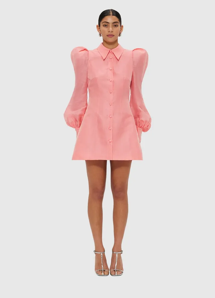 Dresses and Jumpsuits Women Lana Structured Shoulder Mini Dress 8211 Strawberry Pink LEO LIN