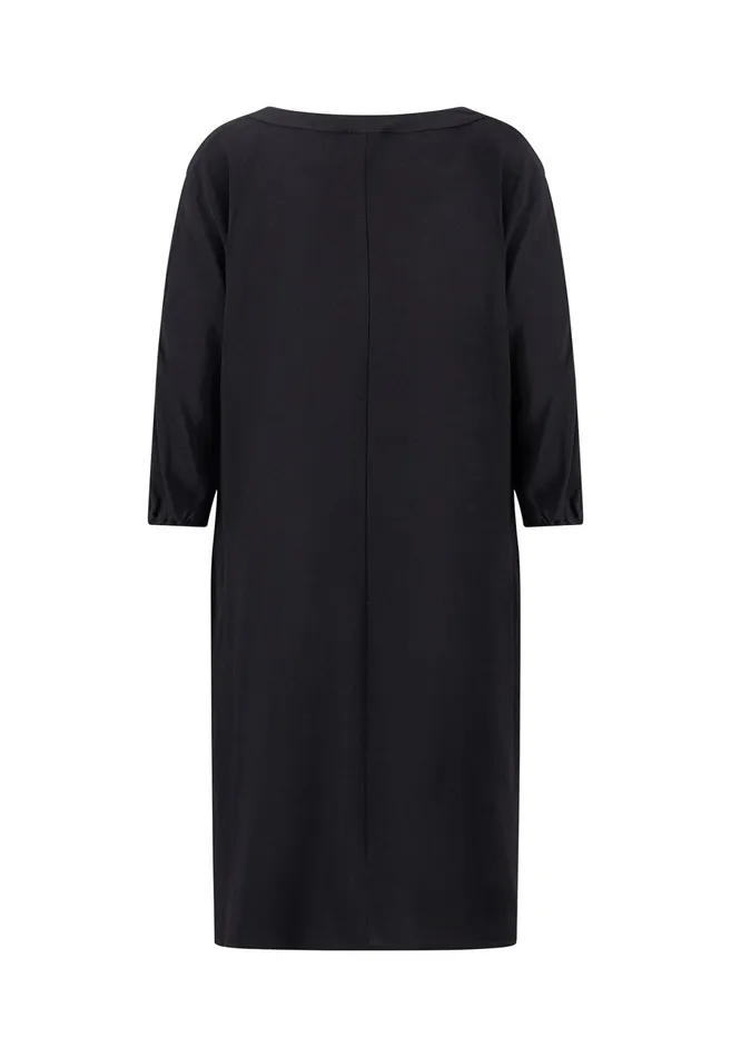Dresses Women FYNCHHATTON Flowing Black Dress Made Of Viscose Black Dresses Women FYNCHHATTON Flowing Black Dress Made Of Viscose Black