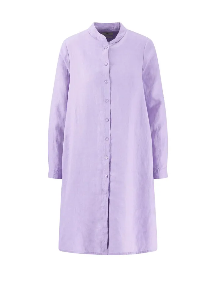 Dresses Women FYNCHHATTON Light Midi Dress Made Of Linen Fuchsia Pinksummer Lavender
