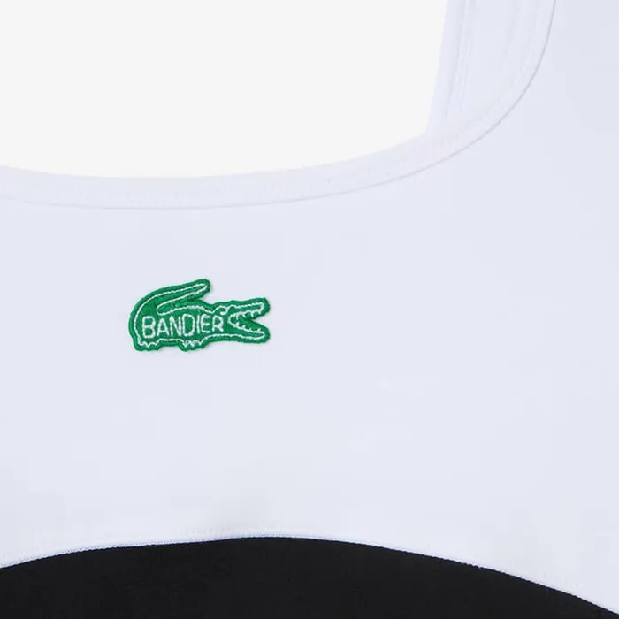 Dresses Women Lacoste Women039s Lacoste X Bandier All Motion Coloblock 6034 Bodysuit Black 031