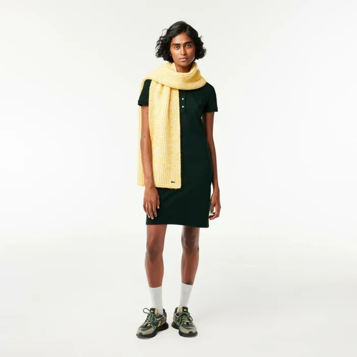 Dresses Women Lacoste Women039s Slim Fit Stretch Cotton Piqu Polo Dress Forest Green Yzp
