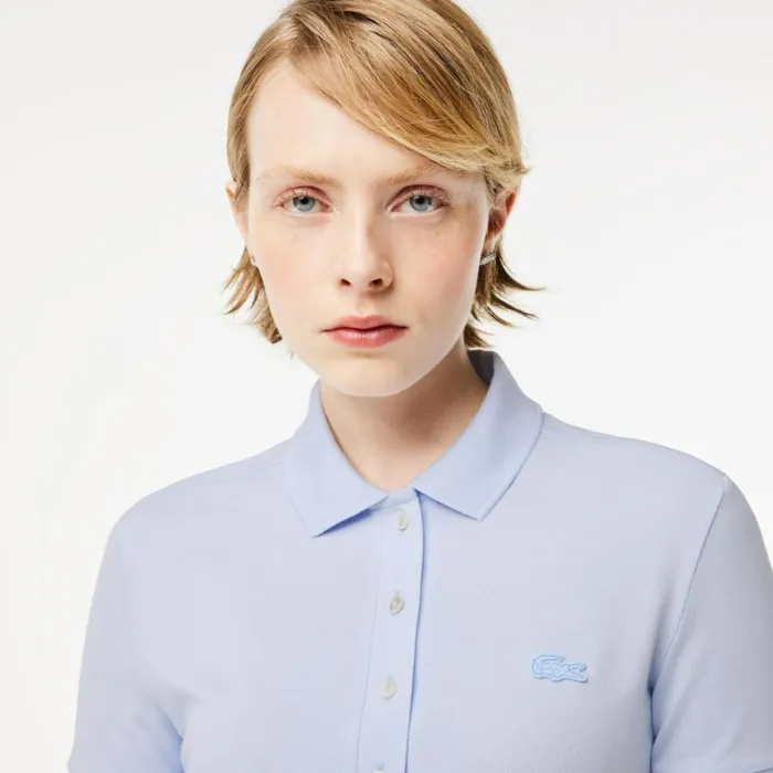 Dresses Women Lacoste Women039s Slim Fit Stretch Cotton Piqu Polo Dress Phoenix Blue J2g