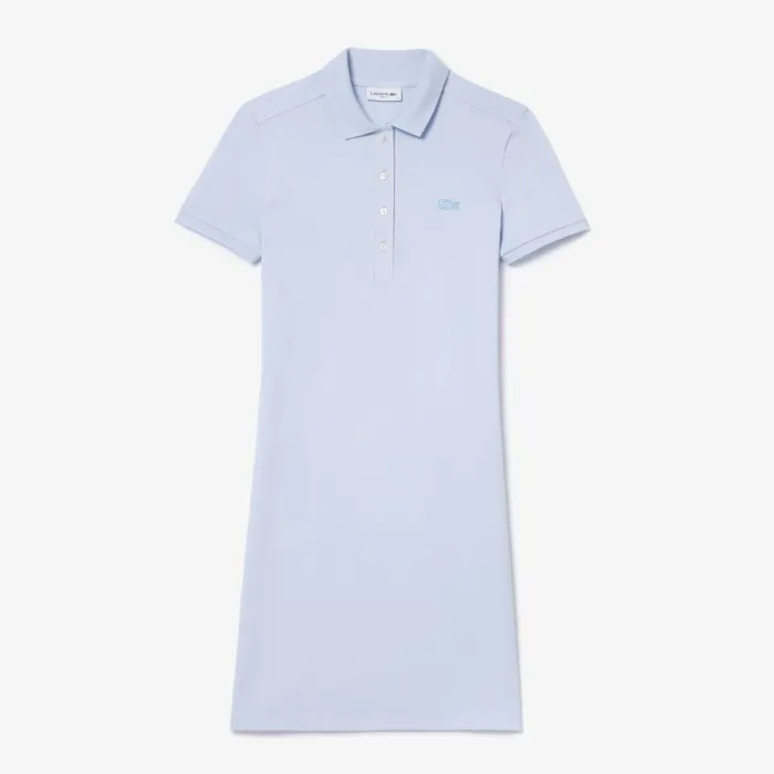 Dresses Women Lacoste Women039s Slim Fit Stretch Cotton Piqu Polo Dress Phoenix Blue J2g