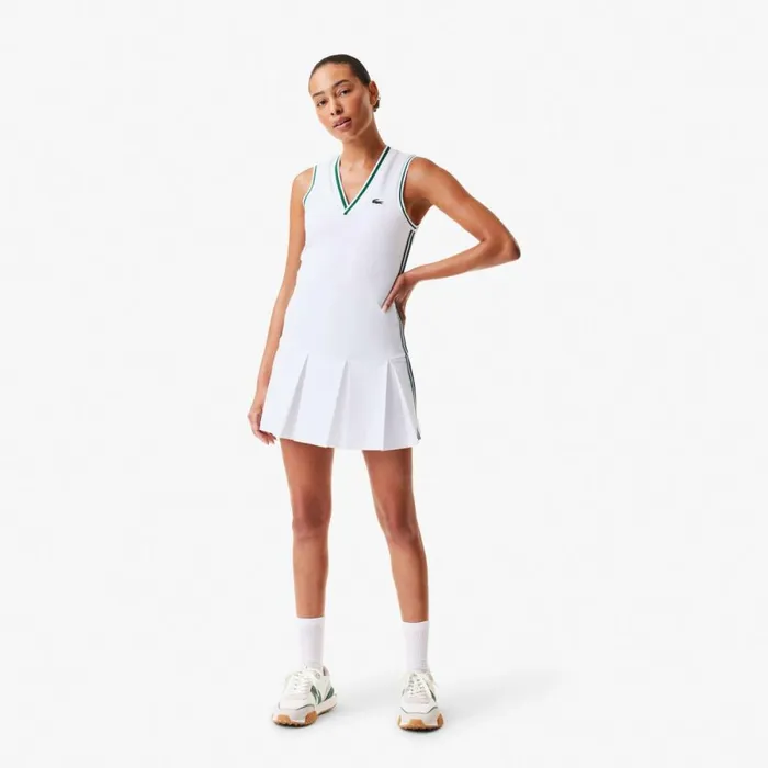 Dresses Women Lacoste Women039s Sport Dress With Removable Piqu Shorts White Green 3b7 Dresses Women Lacoste Women039s Sport Dress With Removable Piqu Shorts White Green 3b7