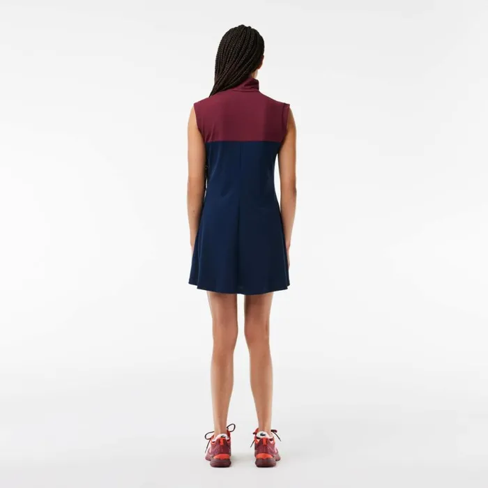 Dresses Women Lacoste Women039s Tennis Dress Navy Blue Bordeaux Pi3