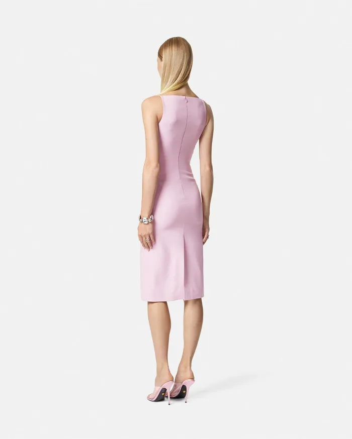 Dresses Women Versace Corset Midi Dress Light Pink