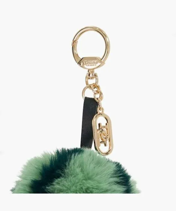 Dune London Bag Charms Women Juicie Green Textured Bag Charm Green