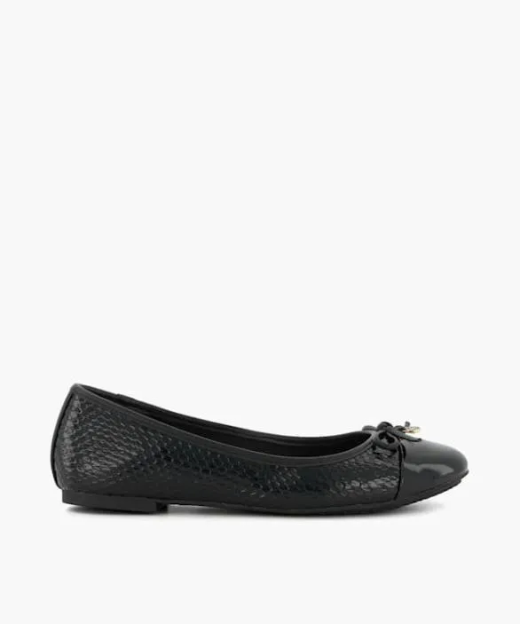 Dune London Ballet Pumps Women Hallo Black Wide Fit CharmDetail Ballet Shoes Black Dune London Ballet Pumps Women Hallo Black Wide Fit CharmDetail Ballet Shoes Black