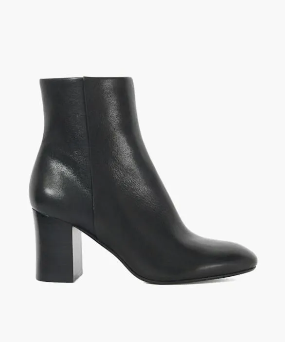 Dune London Black Boots Women Ollave Black Block Heel Ankle Boots Black